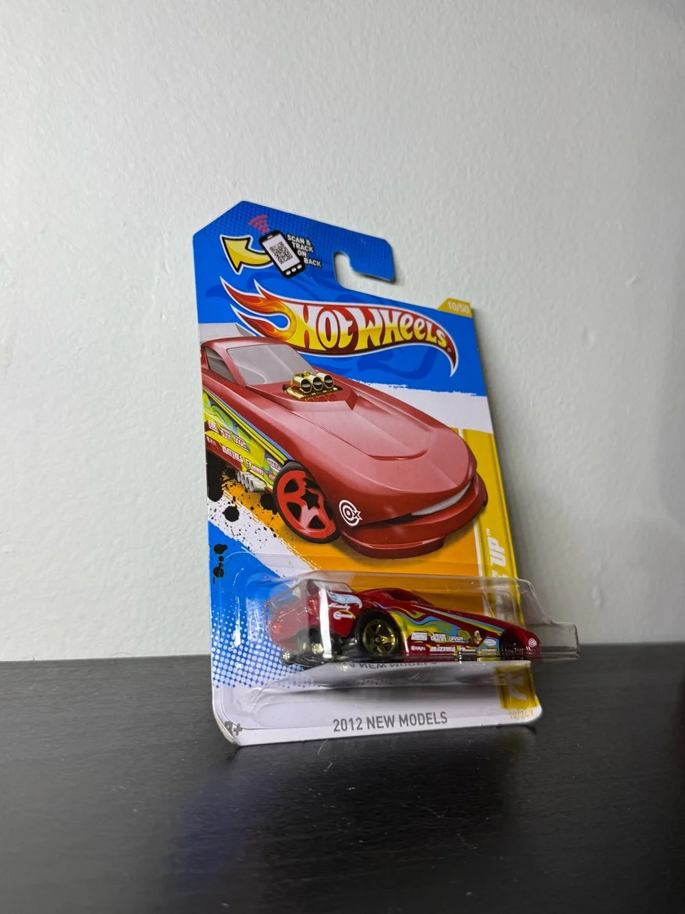 2012 Hot Wheels New Models “Funny Side Up” Drag Racing Car